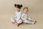 Little Joy Co. Luna Moths Bamboo Zippy Romper Footed for Babies All Sizes - Everetts Place Boutique - 