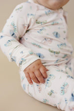 Little Joy Co. Luna Moths Bamboo Zippy Romper Footed for Babies All Sizes - Everetts Place Boutique - 