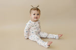 Little Joy Co. Luna Moths Bamboo Zippy Romper Footed for Babies All Sizes - Everetts Place Boutique - 