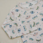 Little Joy Co. Luna Moths Two Piece Bamboo Pajamas Breathable Sleepwear - Everetts Place Boutique - 