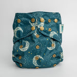 Kinder Cloth Diaper Co. Space and Sky: Essentials Pocket Cloth Diaper with Athletic Wicking Jersey, Grows with your Baby