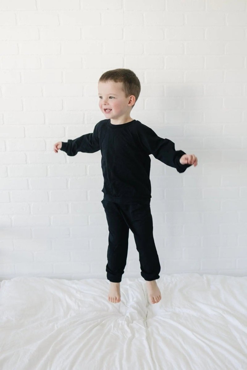 Little Joy Co. Lux Bamboo Terry Crewneck Sweatshirt With Stretch Comfort - Everetts Place Boutique - 
