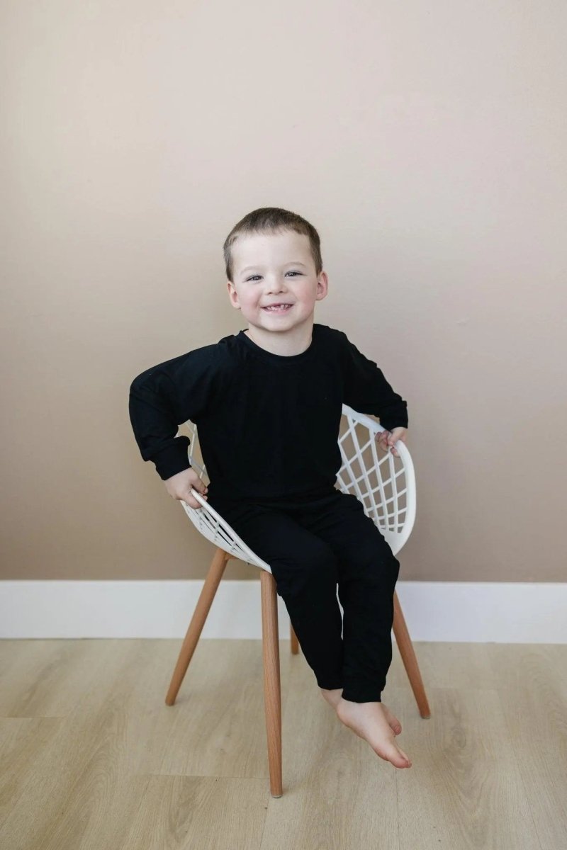 Little Joy Co. Lux Bamboo Terry Crewneck Sweatshirt With Stretch Comfort - Everetts Place Boutique - 