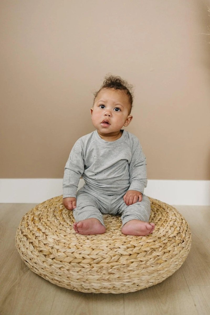 Little Joy Co. Lux Bamboo Terry Crewneck Sweatshirt With Stretch Comfort - Everetts Place Boutique - 