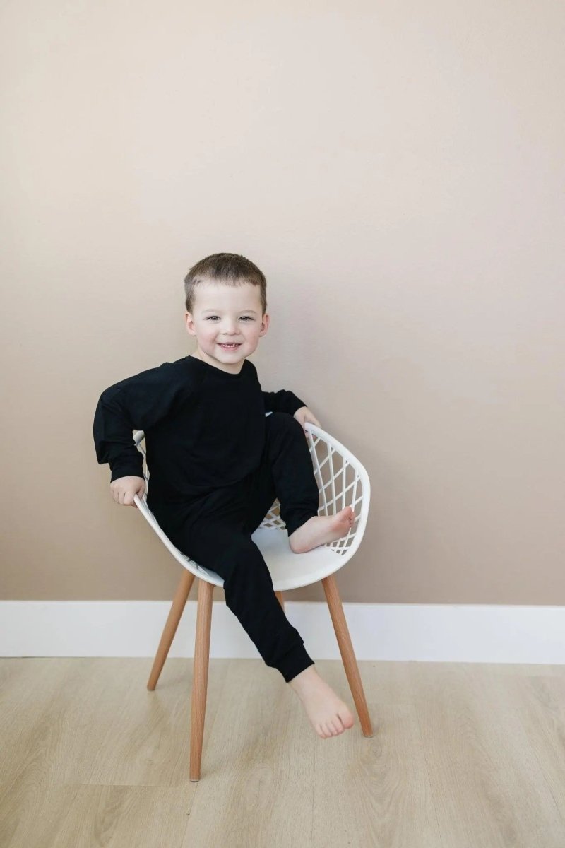 Little Joy Co. Lux Bamboo Terry Crewneck Sweatshirt With Stretch Comfort - Everetts Place Boutique - 