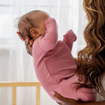 Dreamland Baby LuxeWeave Baby Bamboo Pajamas with DreamCuffs for Ultimate Sleep Comfort - 