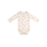 Dreamland Baby LuxeWeave Baby Long Sleeve Bodysuit with Moisture Wicking for Infants - 