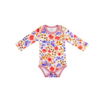 Dreamland Baby LuxeWeave Baby Long Sleeve Bodysuit with Moisture Wicking for Infants - 