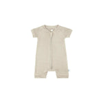 Dreamland Baby LuxeWeave Baby Short Sleeve Bamboo Romper for Softness and Comfort - 