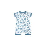 Dreamland Baby LuxeWeave Baby Short Sleeve Bamboo Romper for Softness and Comfort - 