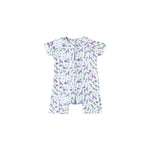 Dreamland Baby LuxeWeave Baby Short Sleeve Bamboo Romper for Softness and Comfort - 