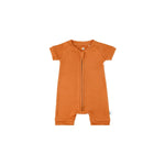 Dreamland Baby LuxeWeave Baby Short Sleeve Bamboo Romper for Softness and Comfort - 