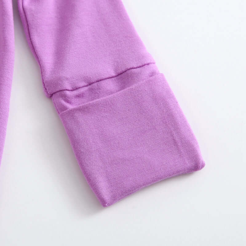 Luxie Charm Luxie Lavender Ruffled Zipper Baby Romper - Everetts Place Boutique - 