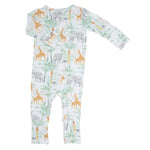 Sweet Bamboo Luxury Baby Romper with Two Way Zip and Fold Over Cuffs for Infants - 