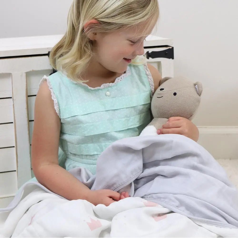 Goosewaddle® | Newborn Baby Blankets Toys Teethers Bibs & More Luxury Bamboo Muslin Quilted Blanket with Soft Touch