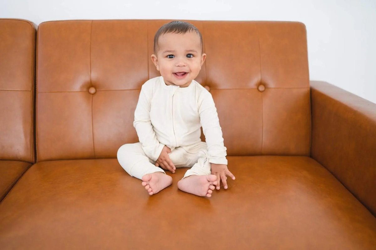 Harp Angel Boutique Luxury Bamboo Viscose Zipper Romper for Soft Comfort in Babies - 