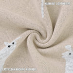 Bleu La La Luxury Knit Llama Swaddle Baby Blanket - Pure Cotton Comfort for Newborns - Everetts Place Boutique - 