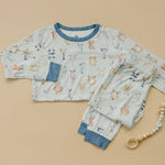 Little Joy Co. M is for Monsters 2pc Bamboo Pajamas - 
