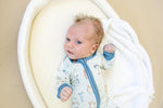 Little Joy Co. M is for Monsters Bamboo Zippy Pajamas - Halloween Baby Boy PJs - 