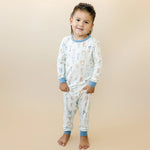 Little Joy Co. M Is For Monsters Two Piece Bamboo Pajamas For Kids - Everetts Place Boutique - 