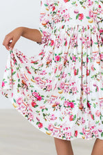 SALE Macarons & Tea Ruffle Twirl Dress - Sleeve, Day Dress, One-piece garment, Pink, Dress | Everetts Place