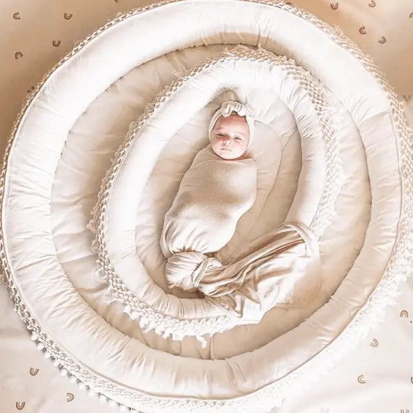 Finn + Emma Macrame Oval Play Mat & Round Play Mat Bundle - 