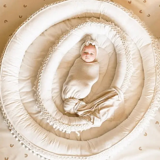 Macrame Oval Play Mat & Round Play Mat Bundle - Textile, Child, Comfort, Linens, Bedtime | Everetts Place