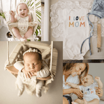 Finn + Emma Macrame Swing & Love Mom Bodysuit Bundle - 