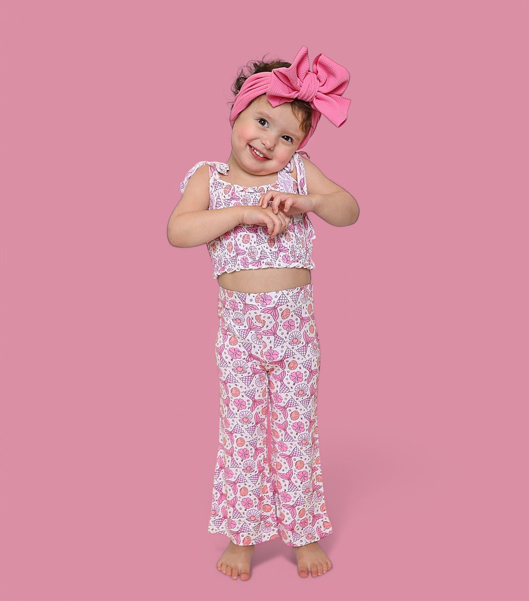 DREAM BIG LITTLE CO MAGICAL MERMAID DREAM SMOCKED FLARE SETEveretts Place