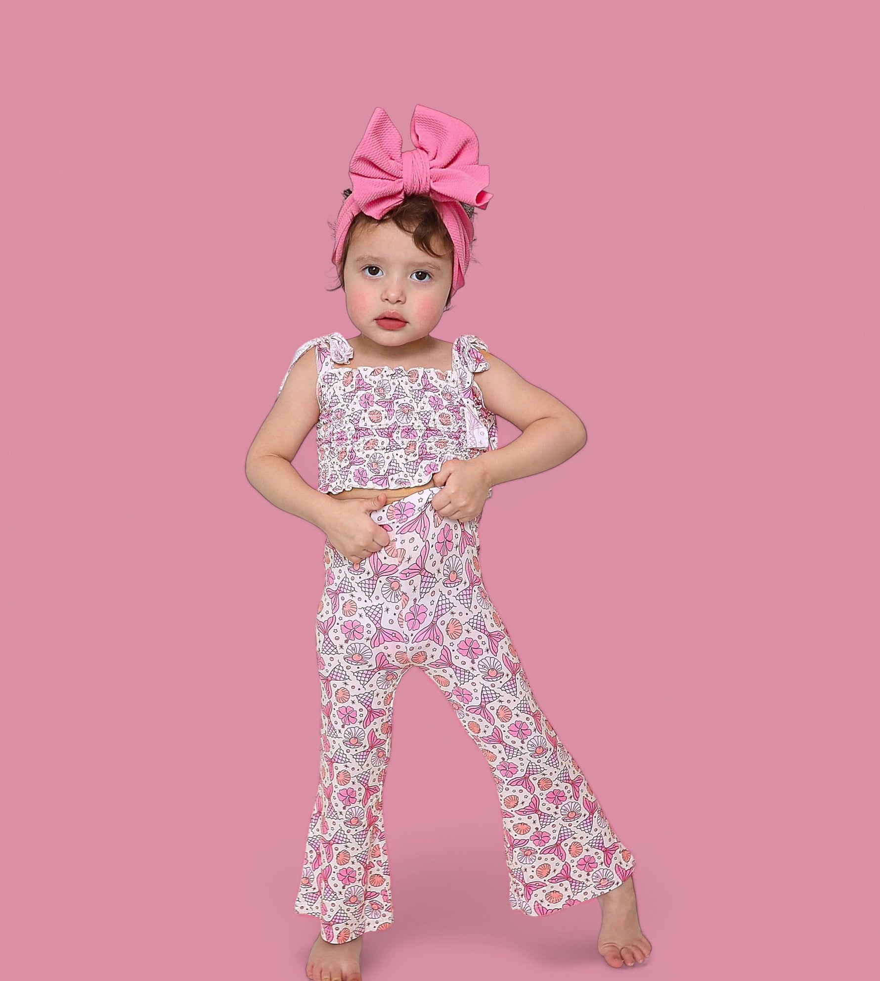 DREAM BIG LITTLE CO MAGICAL MERMAID DREAM SMOCKED FLARE SETEveretts Place
