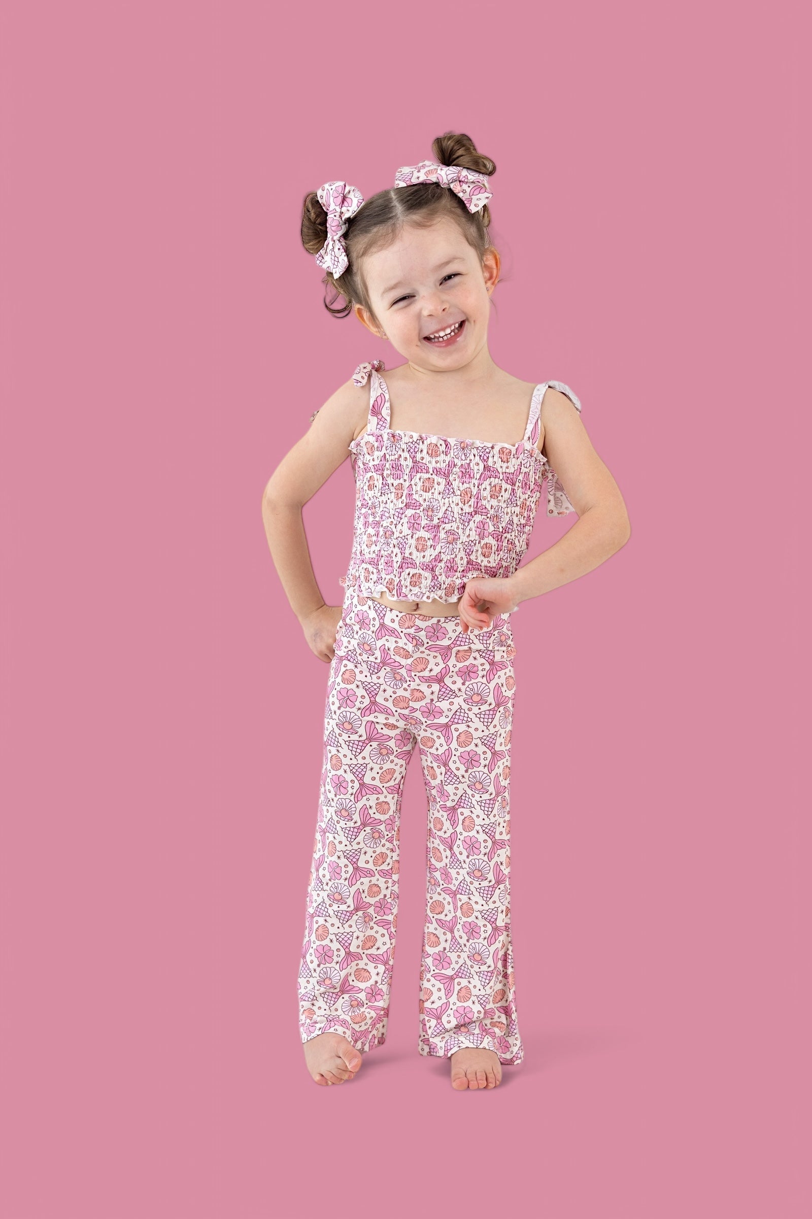 DREAM BIG LITTLE CO MAGICAL MERMAID DREAM SMOCKED FLARE SETEveretts Place