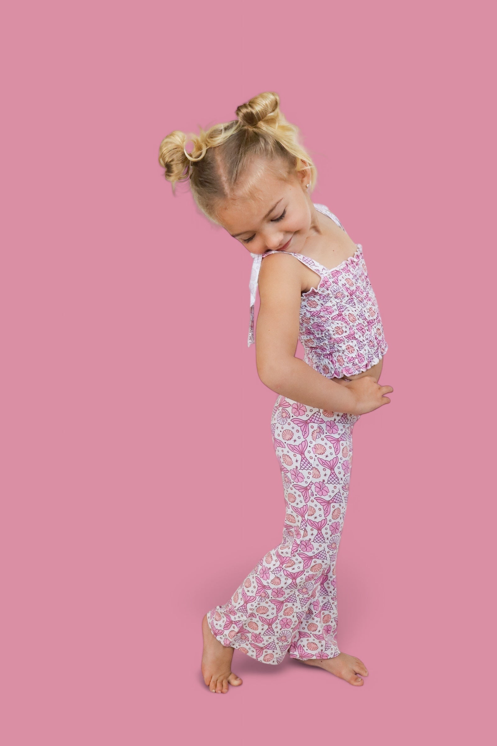 DREAM BIG LITTLE CO MAGICAL MERMAID DREAM SMOCKED FLARE SETEveretts Place