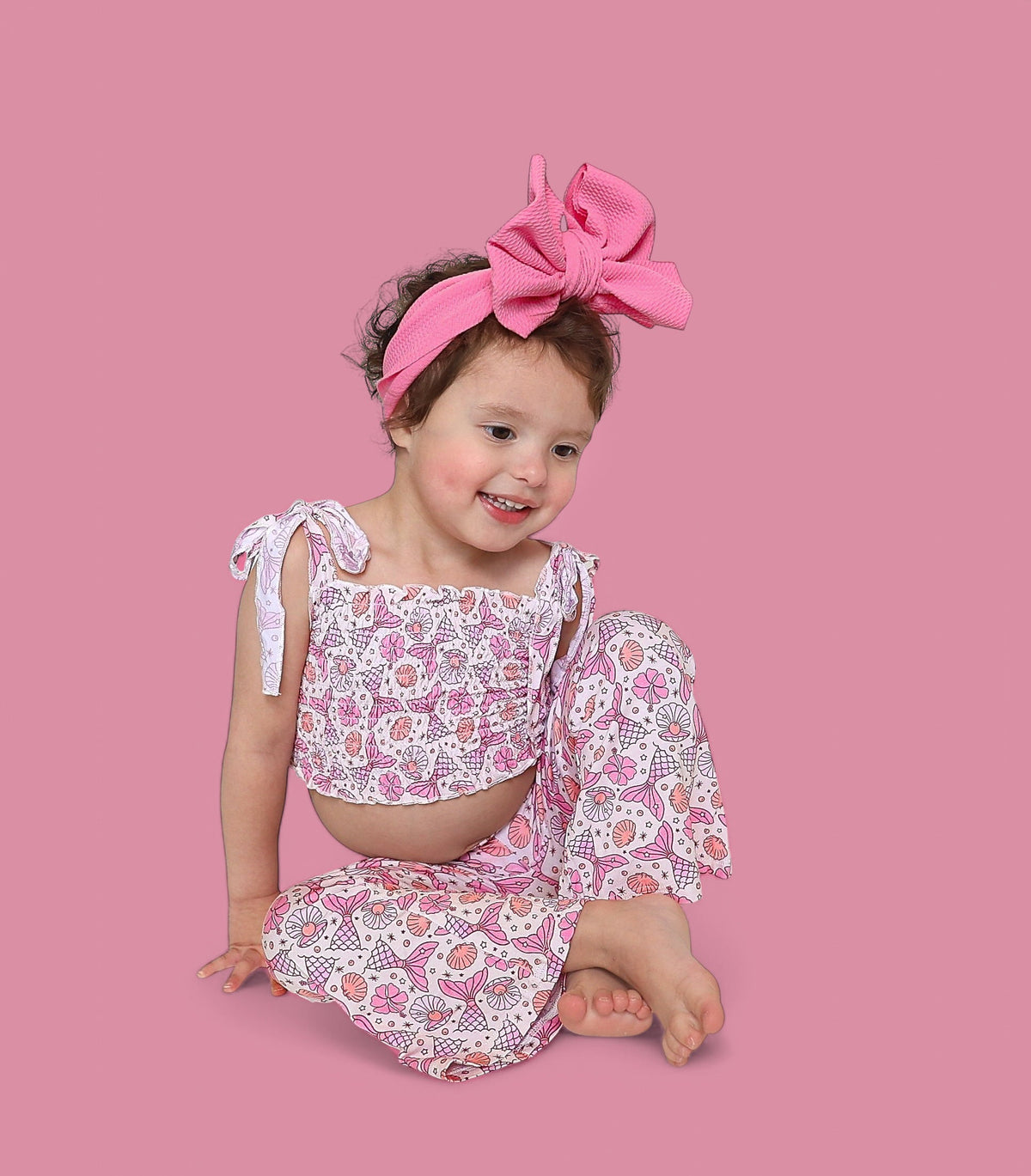 DREAM BIG LITTLE CO MAGICAL MERMAID DREAM SMOCKED FLARE SETEveretts Place