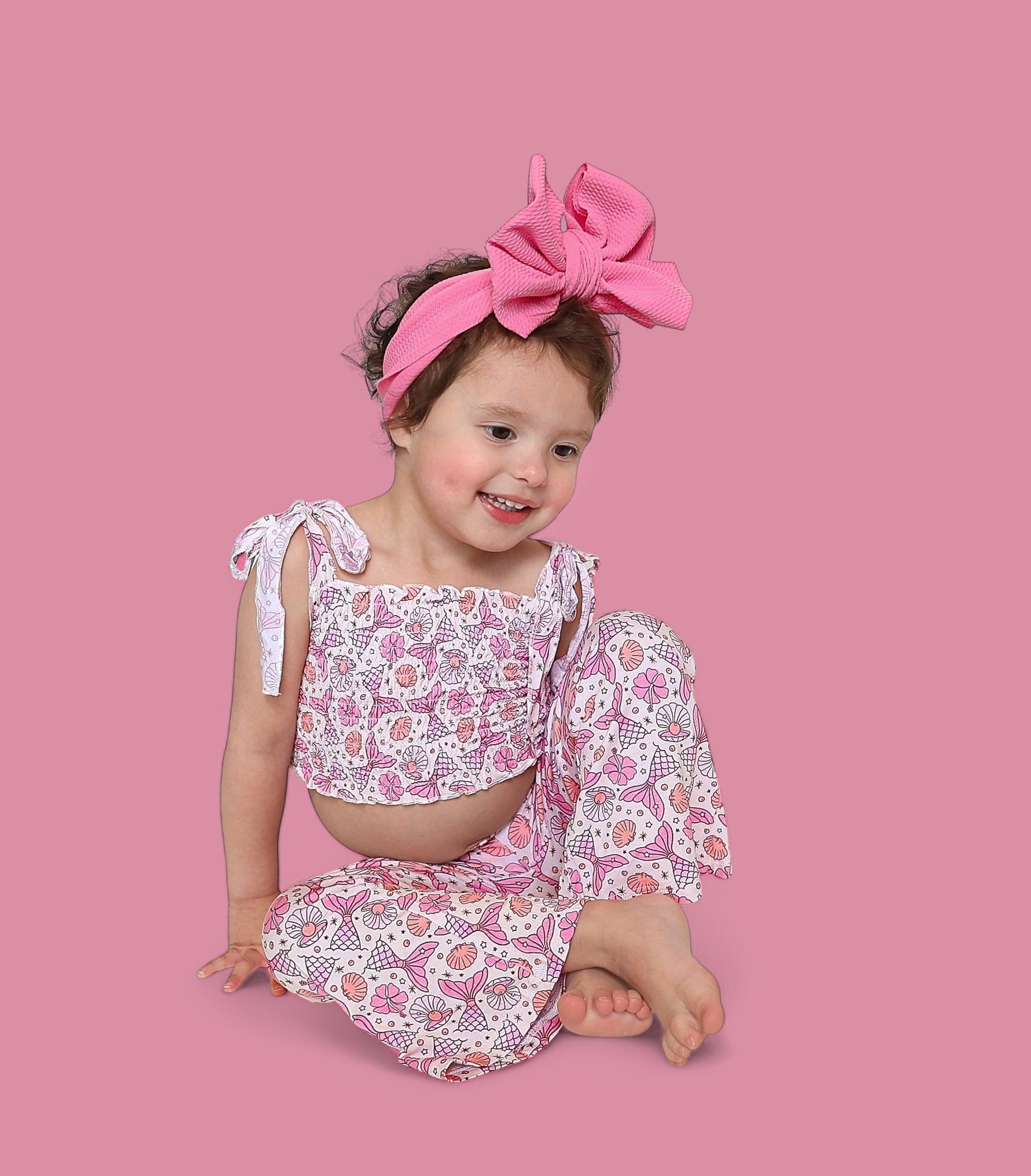 DREAM BIG LITTLE CO MAGICAL MERMAID DREAM SMOCKED FLARE SETEveretts Place