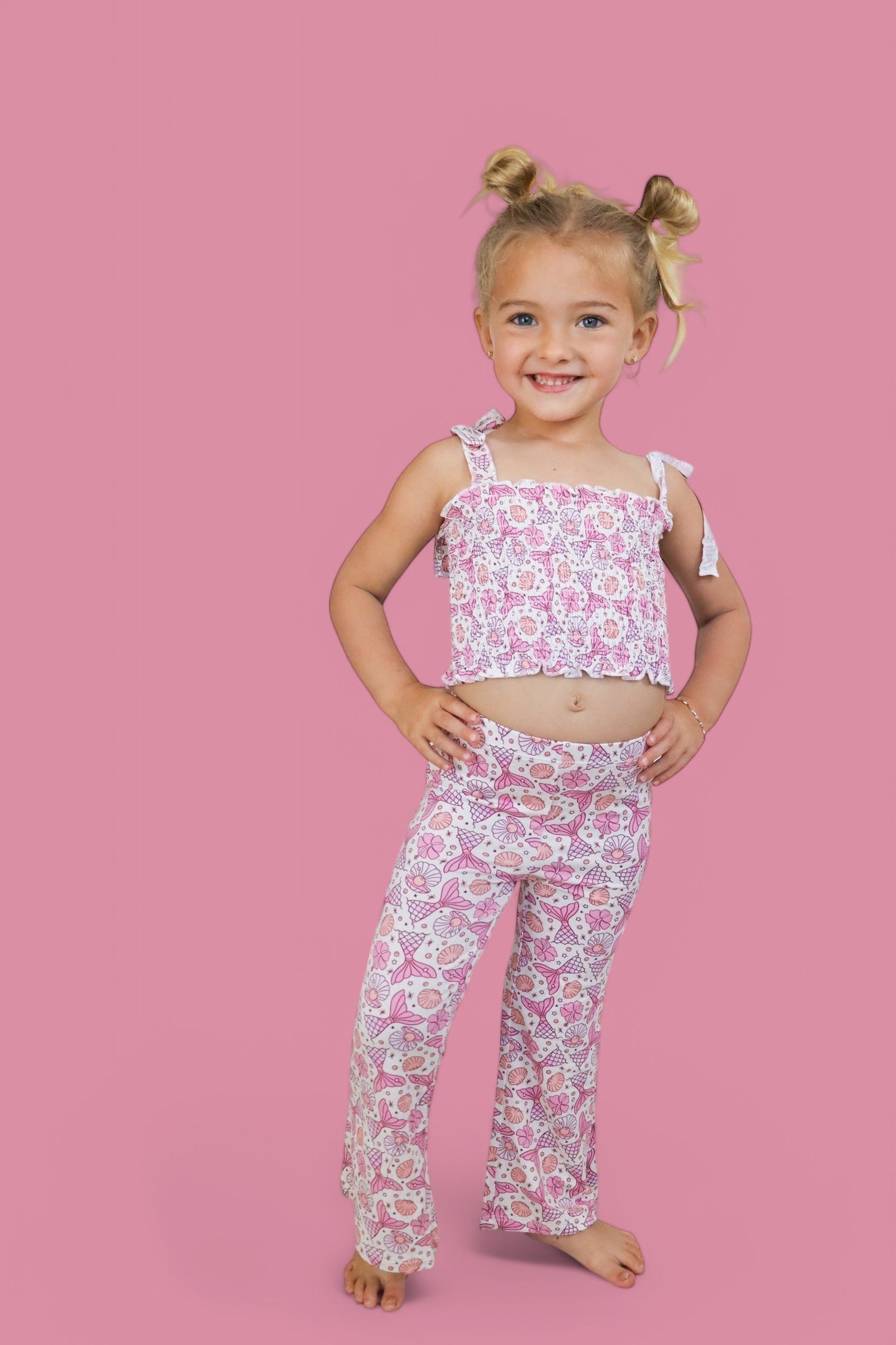 DREAM BIG LITTLE CO MAGICAL MERMAID DREAM SMOCKED FLARE SETEveretts Place
