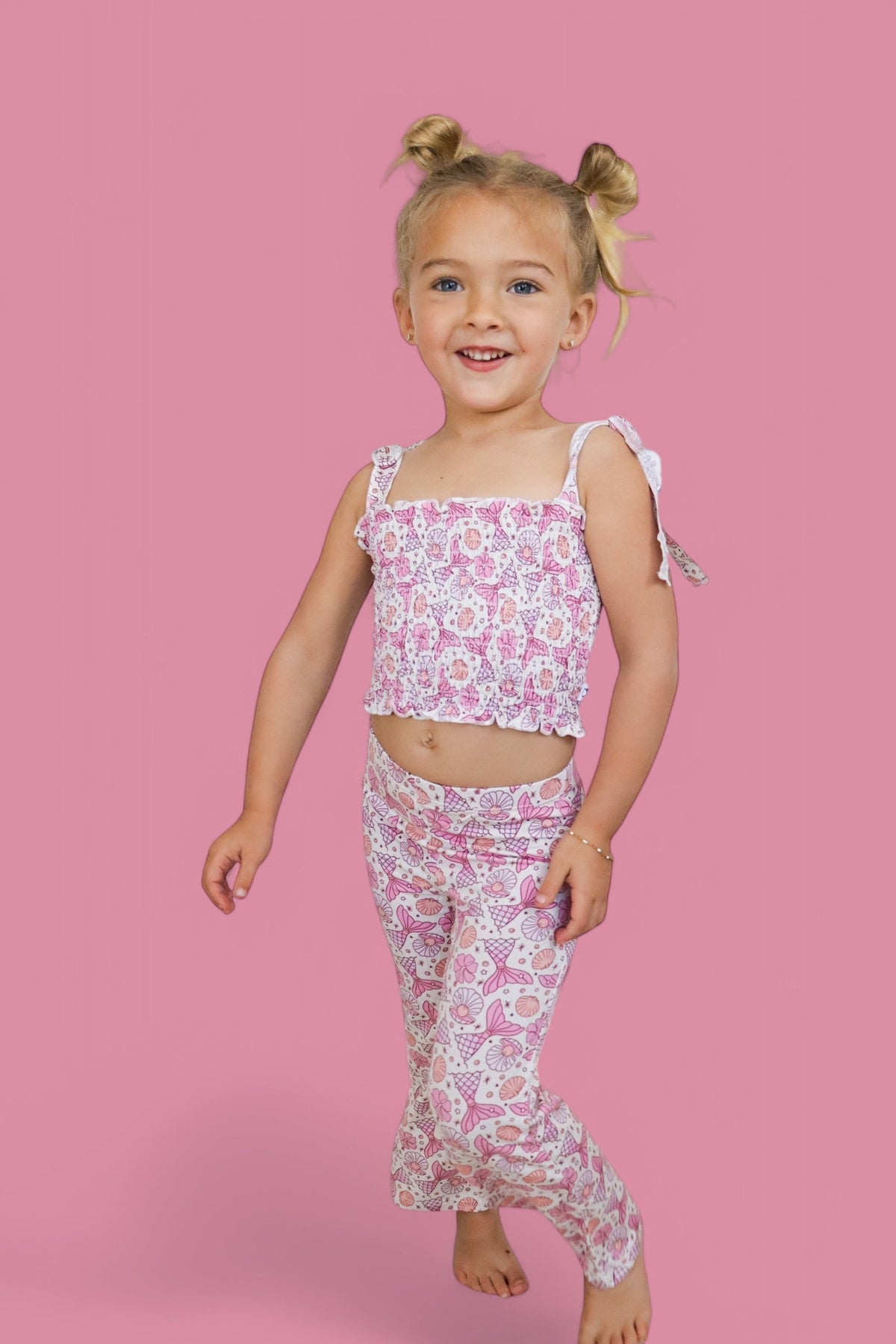 DREAM BIG LITTLE CO MAGICAL MERMAID DREAM SMOCKED FLARE SETEveretts Place