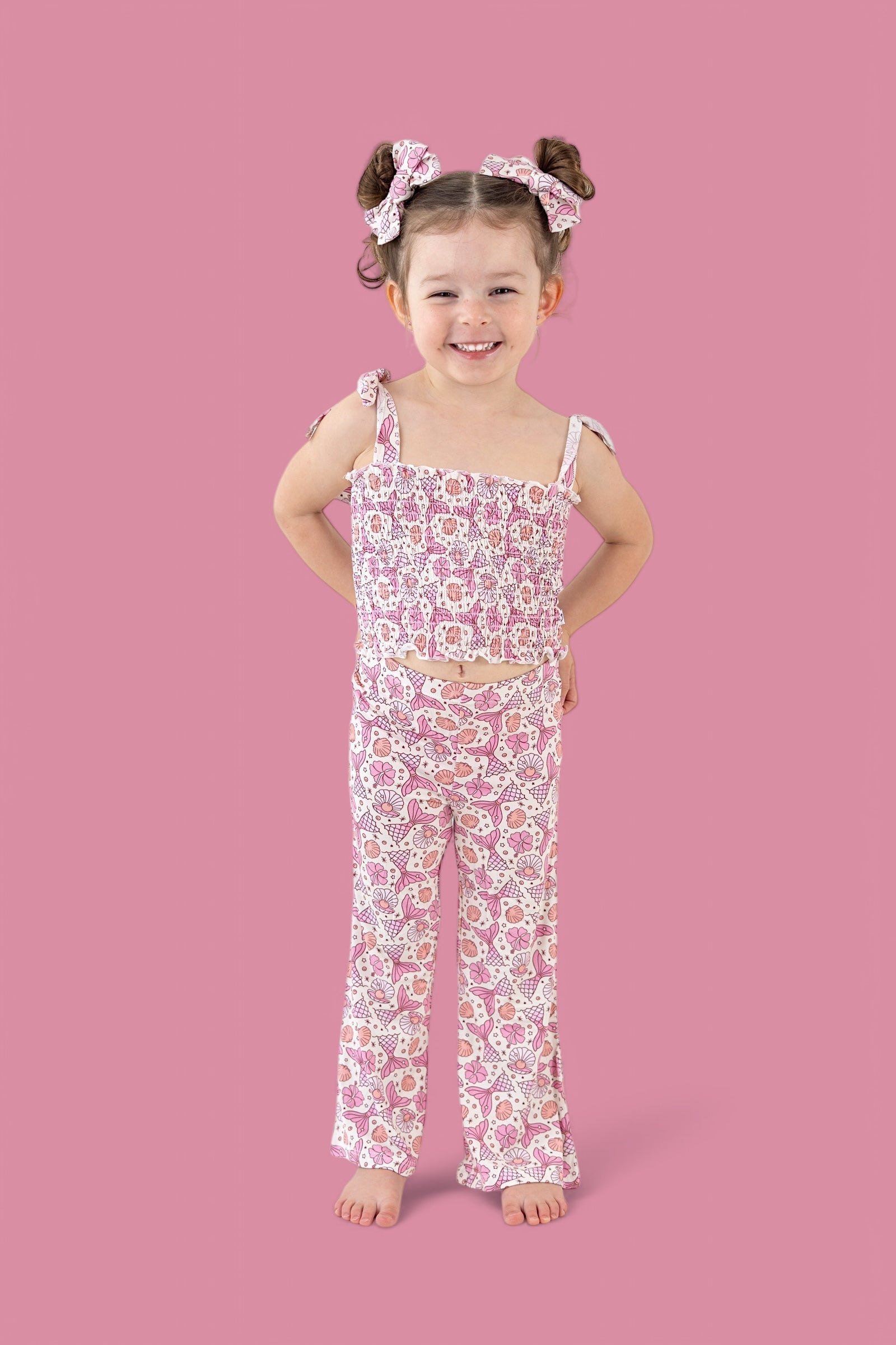 DREAM BIG LITTLE CO MAGICAL MERMAID DREAM SMOCKED FLARE SETEveretts Place
