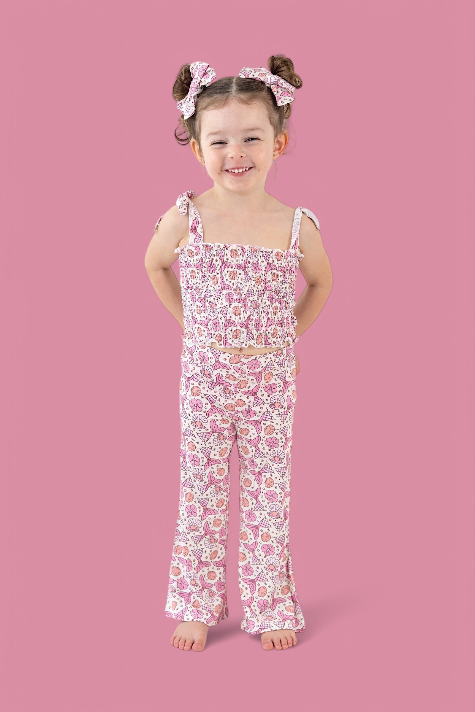 DREAM BIG LITTLE CO MAGICAL MERMAID DREAM SMOCKED FLARE SETEveretts Place