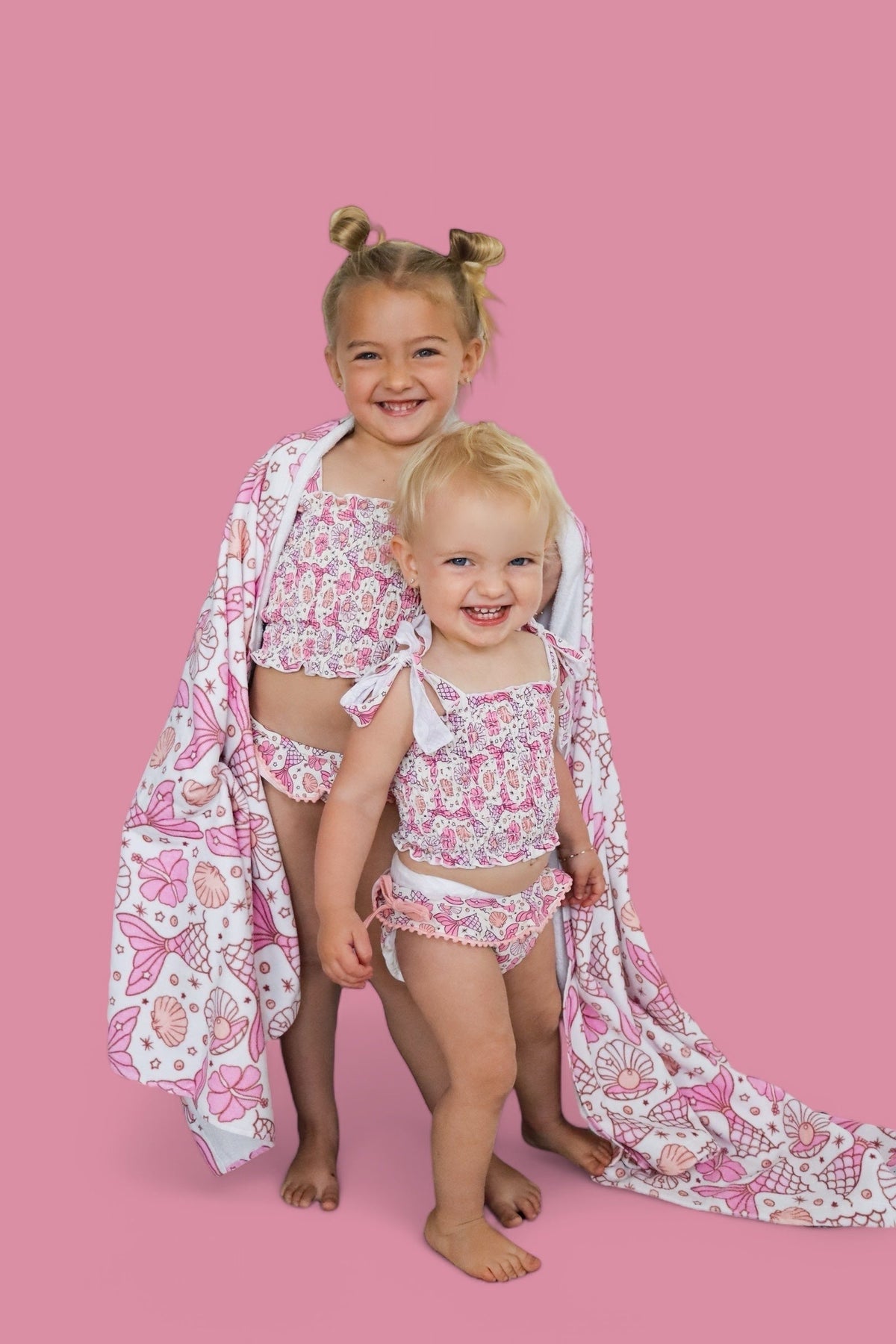 DREAM BIG LITTLE CO MAGICAL MERMAID DREAM SMOCKED TANKINI TWO PIECE SWIM SUITEveretts Place