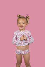 DREAM BIG LITTLE CO MAGICAL MERMAID DREAM TWO - PIECE RASH GUARD RUFFLE SWIM SUITEveretts Place