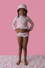 DREAM BIG LITTLE CO MAGICAL MERMAID DREAM TWO - PIECE RASH GUARD RUFFLE SWIM SUITEveretts Place