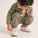 Organic Twill Joggers Pants - Olive by Makemake Organics