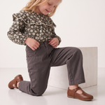 Organic Twill Barrel Pants - Charcoal by Makemake Organics