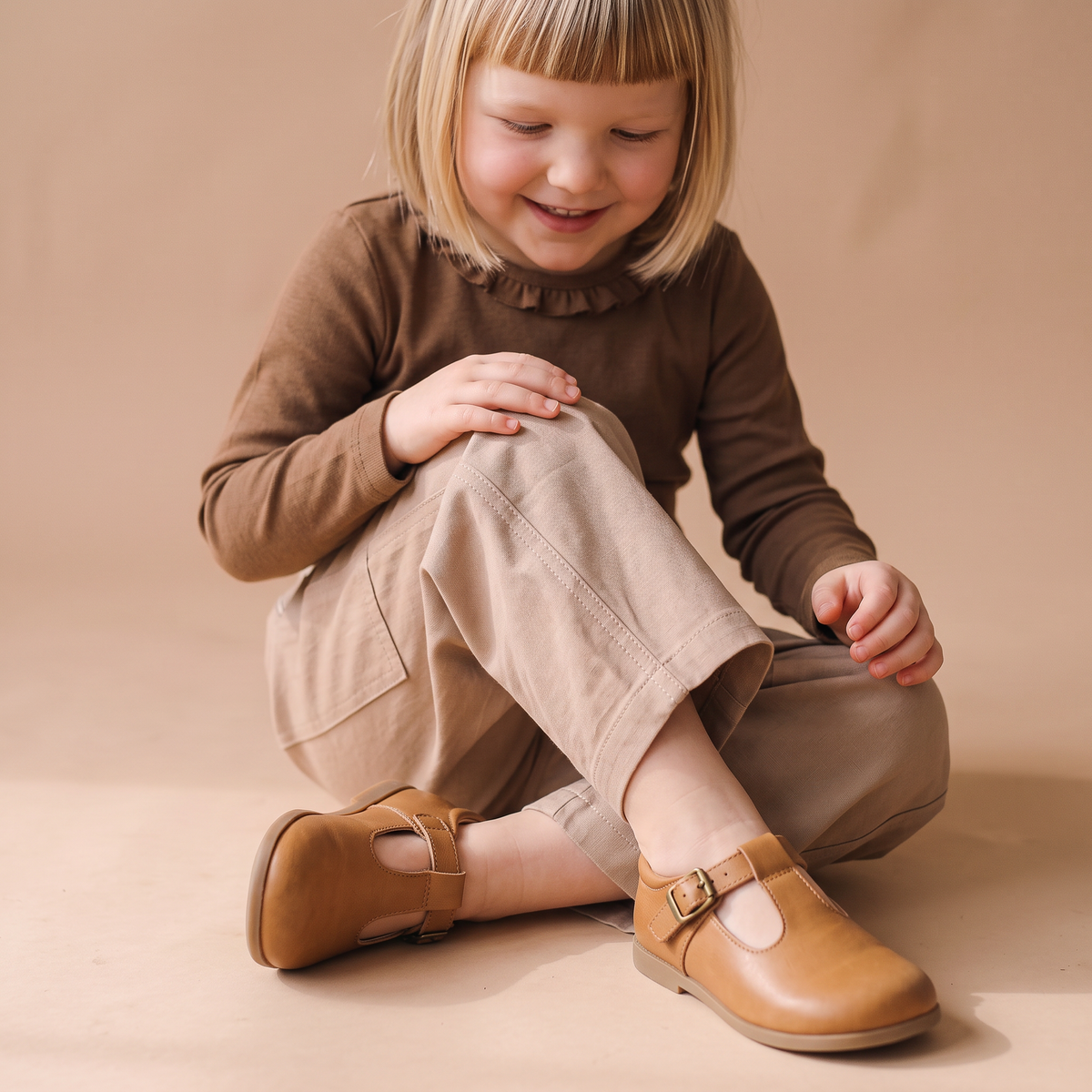 Organic Twill Barrel Pants - Taupe by Makemake Organics