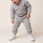 Organic Fleece Jogger Pants - Grey by Makemake Organics