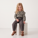 Organic Twill Barrel Pants - Charcoal by Makemake Organics