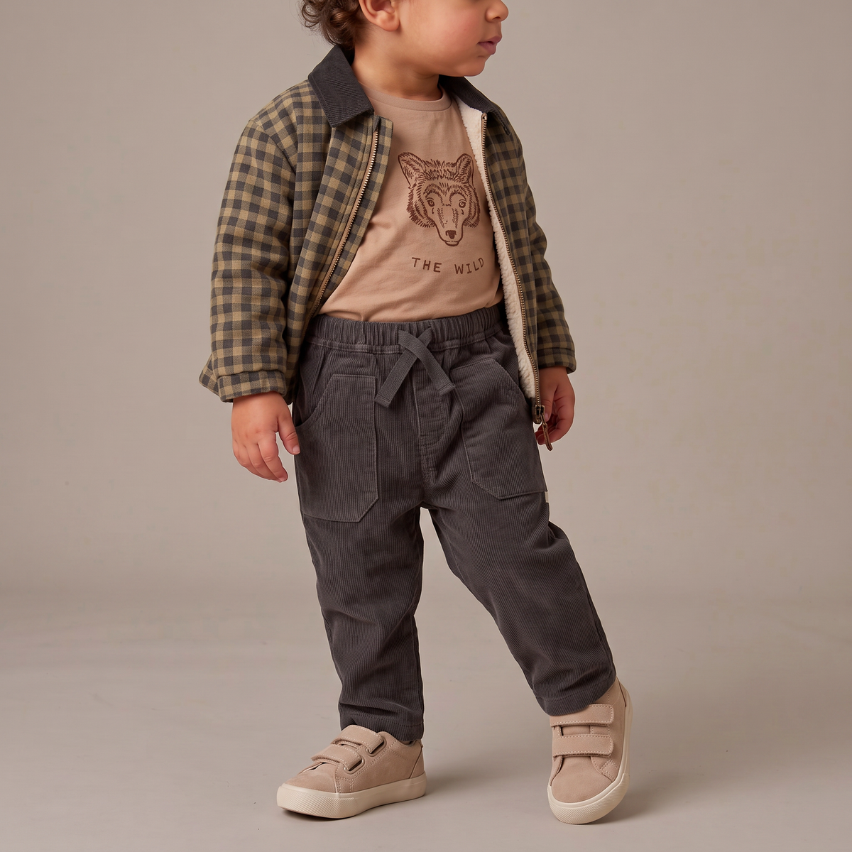 Organic Corduroy Pants - Charcoal by Makemake Organics