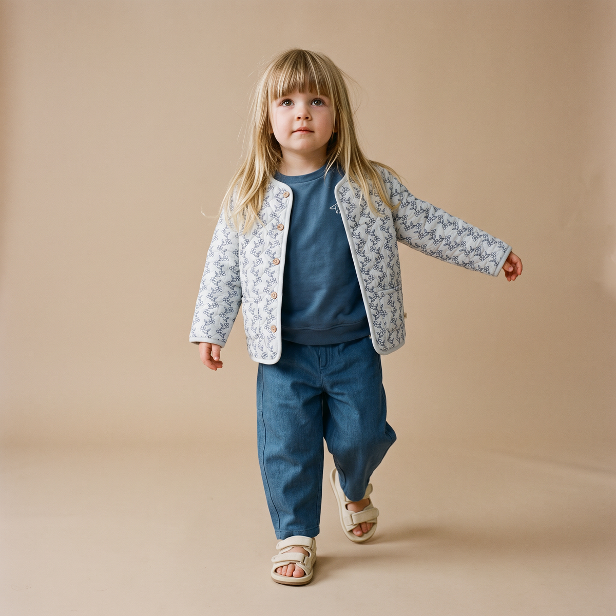 Organic Twill Barrel Pants - Navy by Makemake Organics