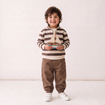 Organic Twill Joggers Pants - Brown by Makemake Organics