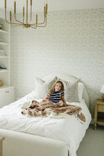 Mebie Baby Magnolia Floral Twin Muslin Quilt - 